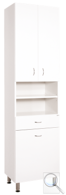 Koupelnová skříňka vysoká Keramia Pro 50x33,3 cm bílá PROV50K.