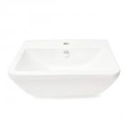 Umyvadlo Vitra Integra 55x45 cm otvor pro baterii uprostřed bílá lesk 7049-003-0001 (obr. 2)