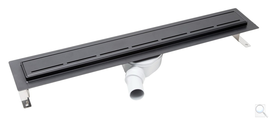 Sprchový žlab SAT 70 cm nerez černá mat ZLAB70NRZBL. obr. 1