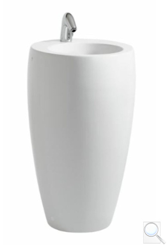 Volně stojící umyvadlo Laufen Alessi One 53x53 cm bez otvoru pro baterii H8119724001091. obr. 1