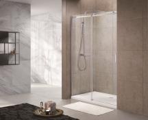 Sprchové dveře 120x200 cm pravá nebo levá SAT T-Linea chrom lesklý