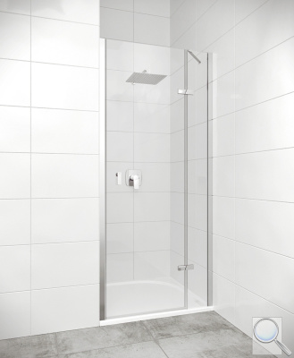 Sprchové dveře Huppe Strike New. Model s bílými profily