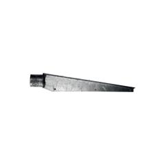 Bavolet na kulatý sloupek IDEAL® průměr 48 mm, rovný, koncový, Zn