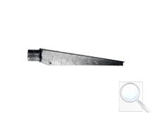 Bavolet na kulatý sloupek IDEAL® průměr 48 mm, rovný, koncový, Zn