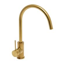 Dřezová baterie SAT Aurum s otočným ramínkem broušená zlatá mat SATBAUR280BG