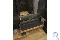 Koupelna Gold Nero podkrovní koupelna - SIKO-podkrovni-mramorova-cerna-drevena-koupelna-s-walk-in-serie-nero-gold-02