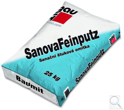 Štuková omítka Sanova Baumit. 