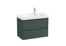Koupelnová skříňka s umyvadlem Roca ONA 80x64,5x46 cm zelená mat ONA802ZZMP