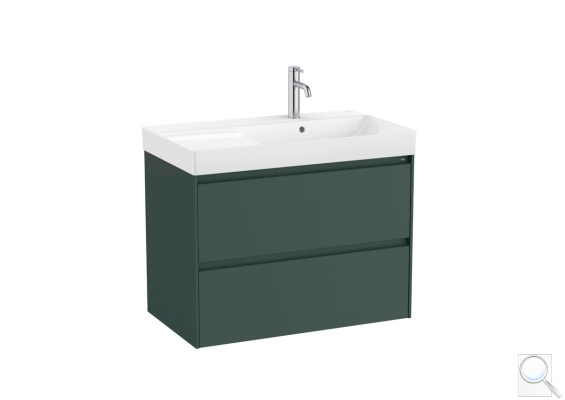 Koupelnová skříňka s umyvadlem Roca ONA 80x64,5x46 cm zelená mat ONA802ZZMP. obr. 1