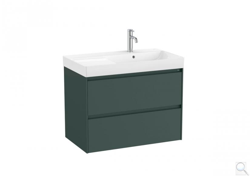 Koupelnová skříňka s umyvadlem Roca ONA 80x64,5x46 cm zelená mat ONA802ZZMP obr. 1