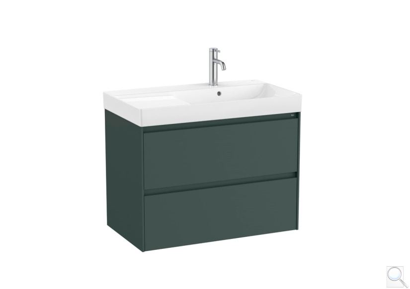 Koupelnová skříňka s umyvadlem Roca ONA 80x64,5x46 cm zelená mat ONA802ZZMP. obr. 1