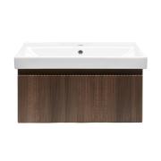 Koupelnová skříňka s umyvadlem SAT Evolution 78x30x44,8 cm ořech mat SATEVO80NAU1. obr. 3 