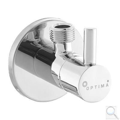 Rohový ventil Optima chrom 1/2x3/8 - RVP. 