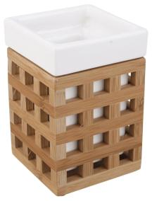 Dóza Optima Libra bílá/bambus LIB27