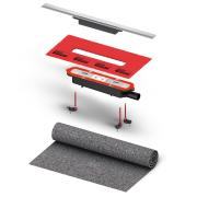 Sprchový žlab Tece Tecedrainprofile 80 a 90 cm kartáčovaná nerez plný. obr. 4&nbsp;