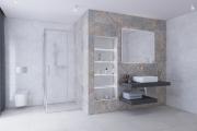 Sprchový kout čtverec 80x80 cm, 90x90 cm, 100x100 cm, bezbariérový vstup, chrom SAT TEX BB (obr. 5)
