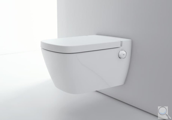 WC s bidetem závěsné Tece TECEone včetně sedátka TECEONESET. obr. 1