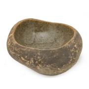 Umyvadlo na desku SAT Purity kámen bez otvoru pro baterii, bez přepadu SATSTONE. obr. 6&nbsp;