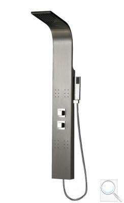Sprchový panel SIKO na stěnu nerez STEELSHOWER. 