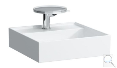 Umývátko Laufen Kartell By Laufen 46x46 cm otvor pro baterii, bez přepadu H8153314001111. obr. 1