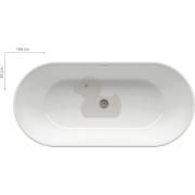 Volně stojící vana Ravak Freedom 169x80 cm akrylát XC00100020. obr. 3&nbsp;