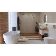 Umyvadlo na desku SAT Costa 42x42 cm bez otvoru pro baterii SATCO4242. obr. 4