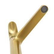 Vysoká umyvadlová baterie SAT DARK bez výpusti broušené zlato mat SATBSDA285PBZ. obr. 8&nbsp;