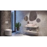 Umyvadlo na desku SAT Infinitio 50x39 cm růžová mat bez přepadu SATINF5039PM. obr. 6&nbsp;