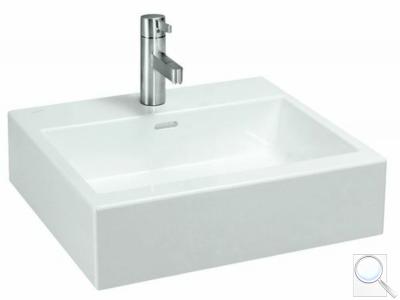 Umyvadlo na desku Laufen Living City 50x42,5 cm otvor pro baterii uprostřed H8114310001041 obr. 1