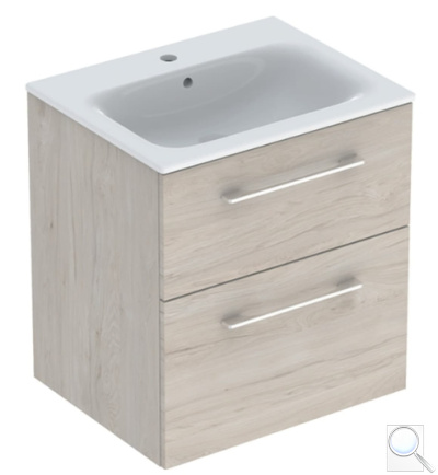 Koupelnová skříňka s umyvadlem Geberit Selnova 60x50,2x65,2 cm ořech hickory světlý 501.239.00.1. obr. 1