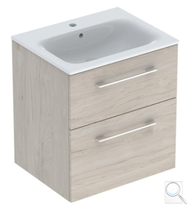 Koupelnová skříňka s umyvadlem Geberit Selnova 60x50,2x65,2 cm ořech hickory světlý 501.239.00.1. obr. 1