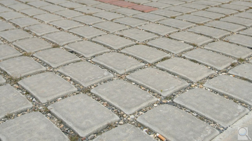 Voděpropustná dlažba ERBO CSB. povrch reliéf - barva šedá
