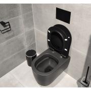 WC závěsné Glacera Alfa černá mat zadní odpad AL010BL (obr. 7)
