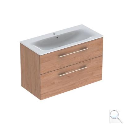 Koupelnová skříňka s umyvadlem Geberit Selnova 100x50,2x65,2 cm ořech hickory světlý 501.247.00.1 obr. 1