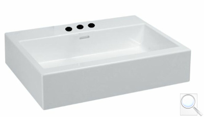 Nábytkové umyvadlo Laufen Living City 60x46 cm tři otvory pro baterii H8174330001081. obr. 1