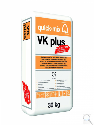 VK plus - zdicí a současně spárovací hmota pro cihly s nasákavostí > 10%. obr. 1