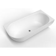 Volně stojící vana SAT Nelly z litého mramoru bílá. obr. 2