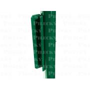 Branka IDEAL se zámkem a vložkou. branka-ideal-detail-klapacka-zn-pvc-zelena 