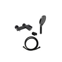 Vanová baterie SAT B-Way se sprchovým setem 150 mm černá mat SATBSBW222SET