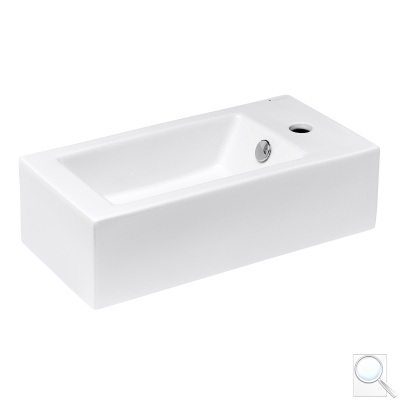 Umývátko Glacera Bigio 50x25 cm otvor pro baterii vpravo BG5025P. obr. 1