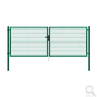 Brána PILOFOR ZN+PVC. Barva zelená (RAL 6005)