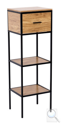 Regál Naturel Blackframe 40x120x35 cm javor lesk BFRAMEREG3. obr. 1
