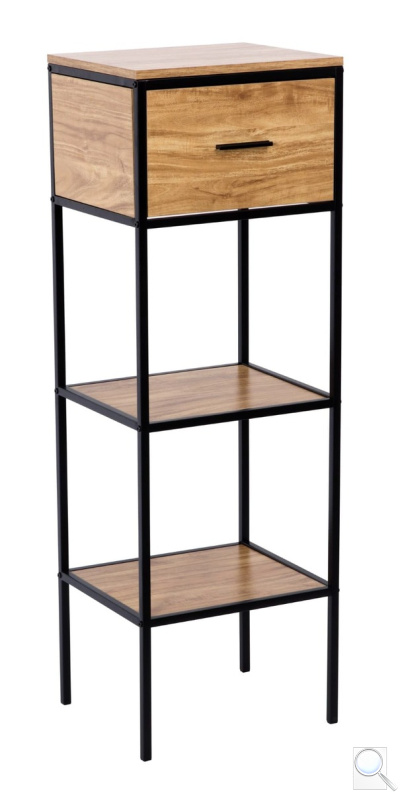 Regál Naturel Blackframe 40x120x35 cm javor lesk BFRAMEREG3. obr. 1