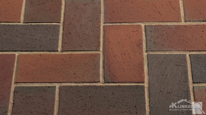 Cihlová dlažba Rot blau bunt. Rot blau bunt, cihlová dlažba