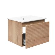 Koupelnová skříňka s umyvadlem Naturel Savona 58x43x44,8 cm dub halifax mat SAVONA60DH. obr. 2