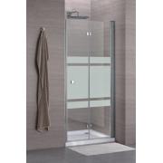Sprchové dveře 80x195, 90x195, 100x195 cm SAT SK chrom lesklý. Dekor Stripe 