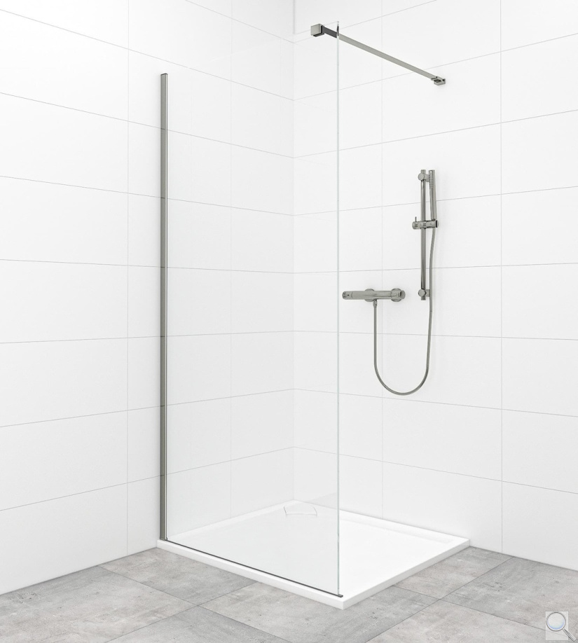 Sprchová zástěna Walk-in 120 cm SAT v barvě profilu PVD Gun metal SATBWI120PRGM. obr. 1