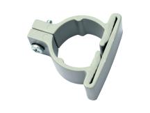 Objímka k uchycení panelů ke kulatým sloupkům - šedá (LIGHT), PVC