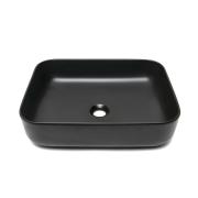 Umyvadlo na desku SAT Infinitio 50x39 cm černá mat bez přepadu SATINF5039BKM. obr. 2