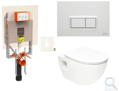 Závěsný WC set k zazdění  SAT Project SIKOVZSATPRO51600. obr. 1